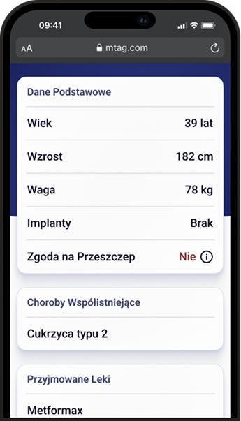 MTag — profil medyczny pacjenta